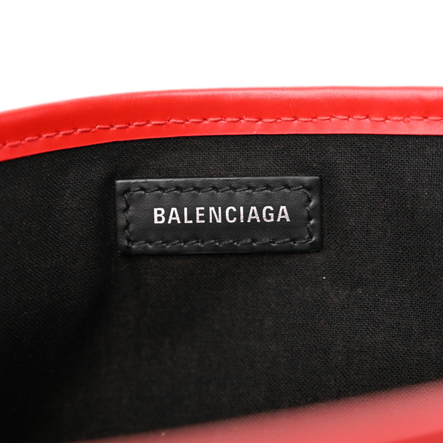 Cotton Canvas Satin Calfskin Navy Cabas XS Natural Red