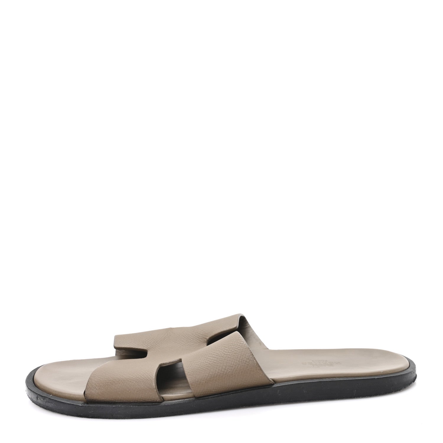 Hermes Epsom Mens Izmir Sandals 42 Etoupe 1 of 9