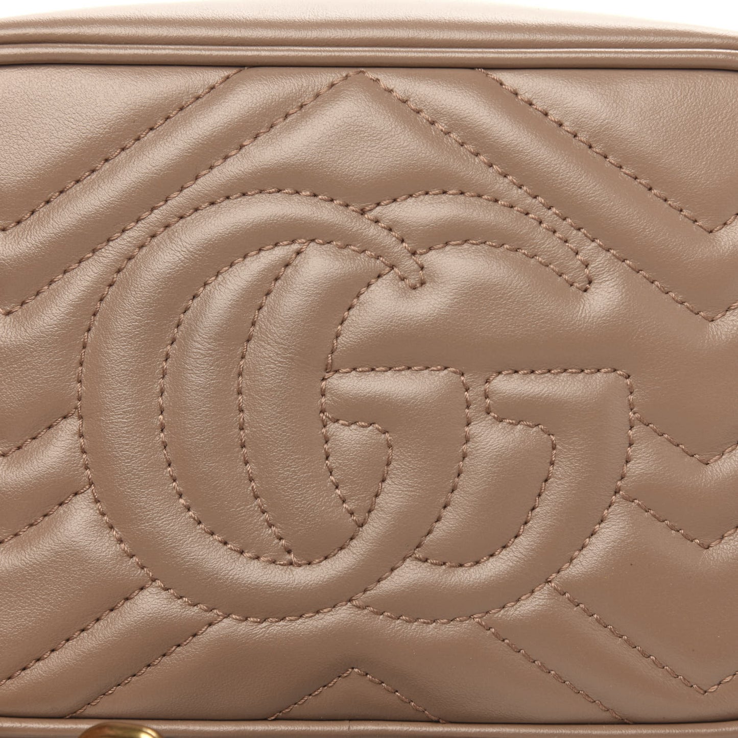 Calfskin Matelasse Mini GG Marmont Chain Shoulder Bag Porcelain Rose