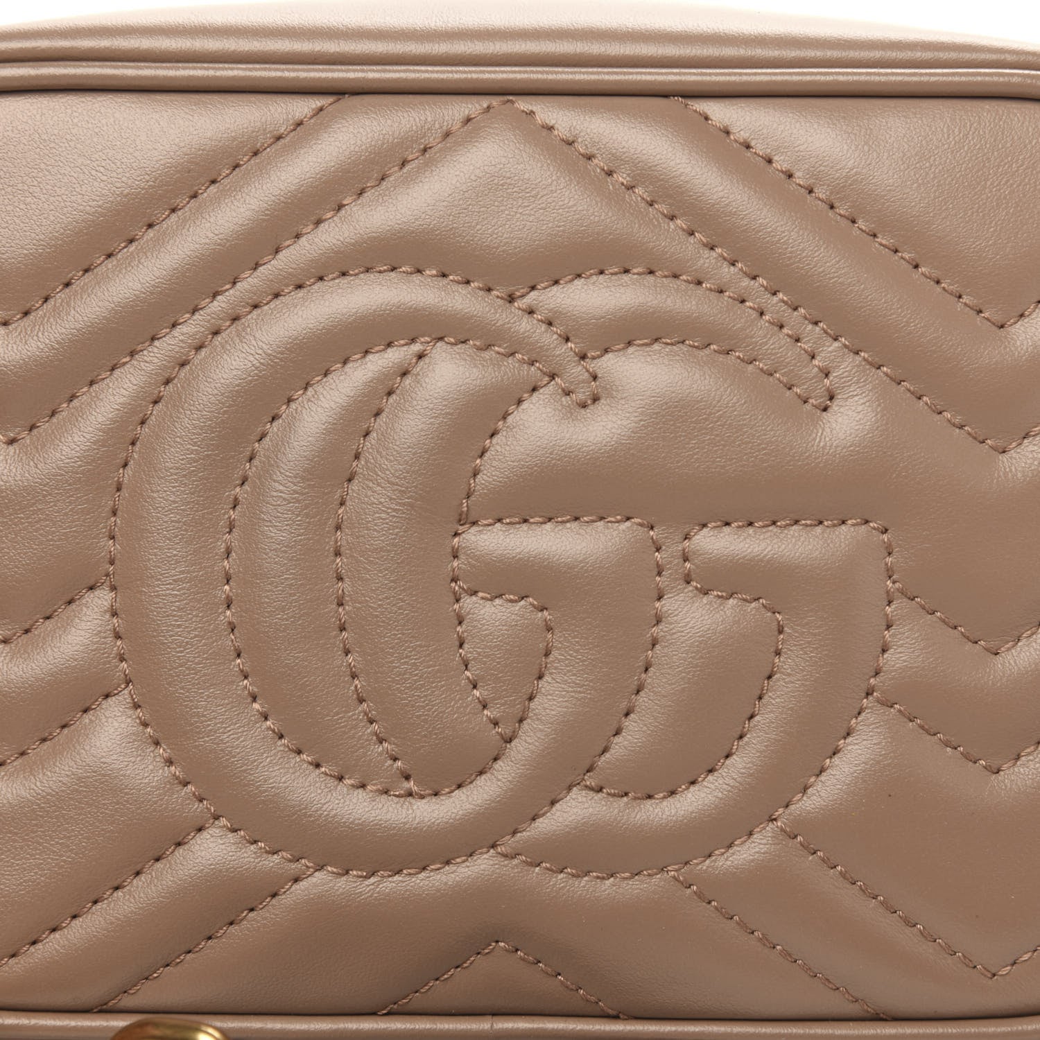 Gucci Calfskin Matelasse Mini GG Marmont Chain Shoulder Bag Porcelain Rose 11 of 11