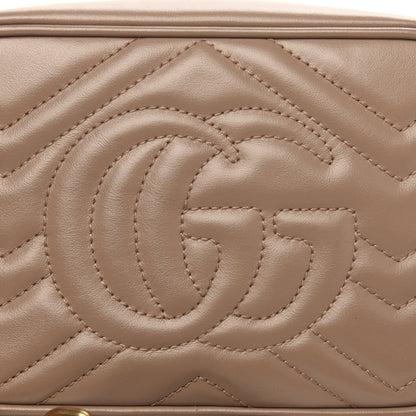 Gucci Calfskin Matelasse Mini GG Marmont Chain Shoulder Bag Porcelain Rose 11 of 11