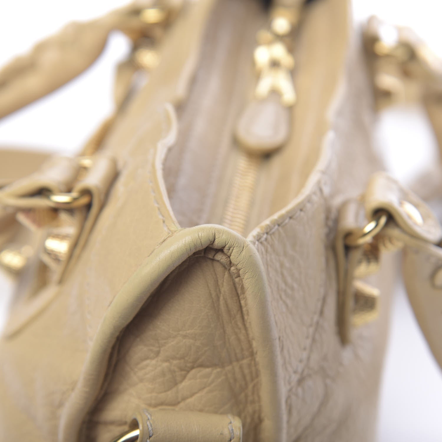 Balenciaga Agneau Giant 12 Gold Hardware Mini City Beige Oryx 14 of 22