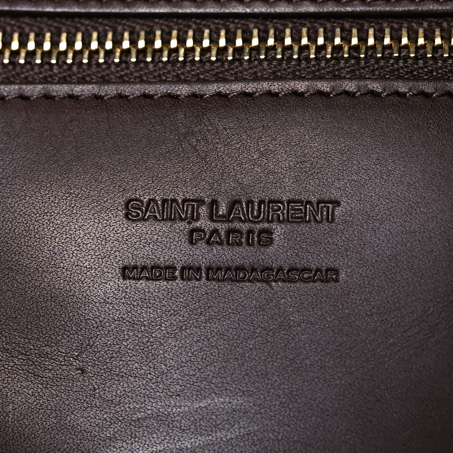 Raffia Calfskin Medium Panier Tote Dark Chocolate