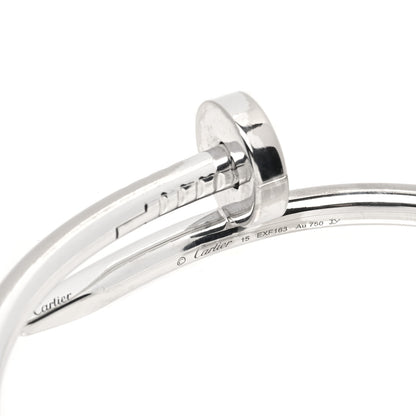 Cartier 18K White Gold Juste Un Clou Bracelet 15 3 of 4