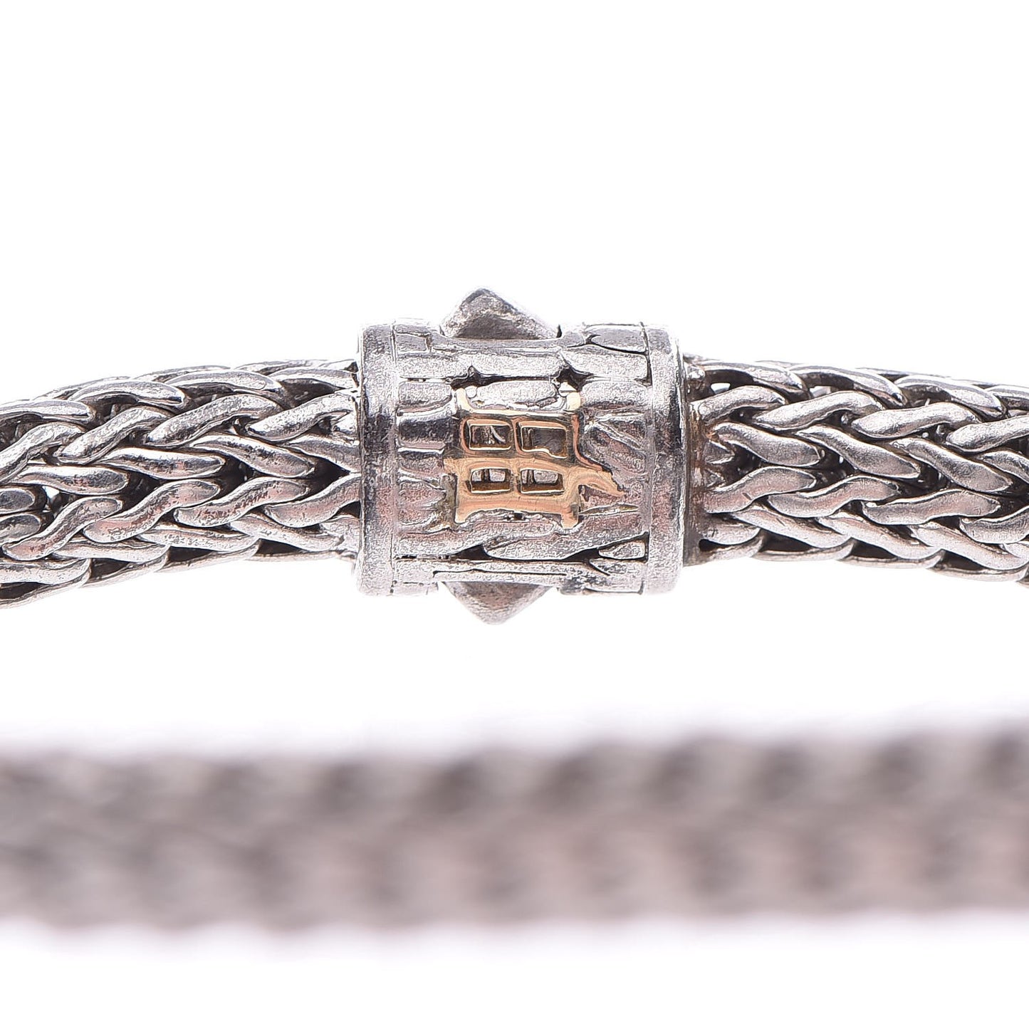 Sterling Silver Pave Diamond Classic Chain Clasp Bracelet M