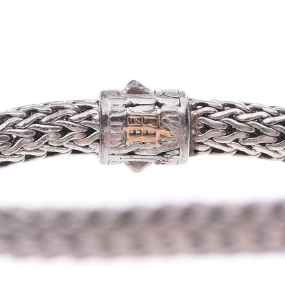 John Hardy Sterling Silver Pave Diamond Classic Chain Clasp Bracelet M 5 of 5