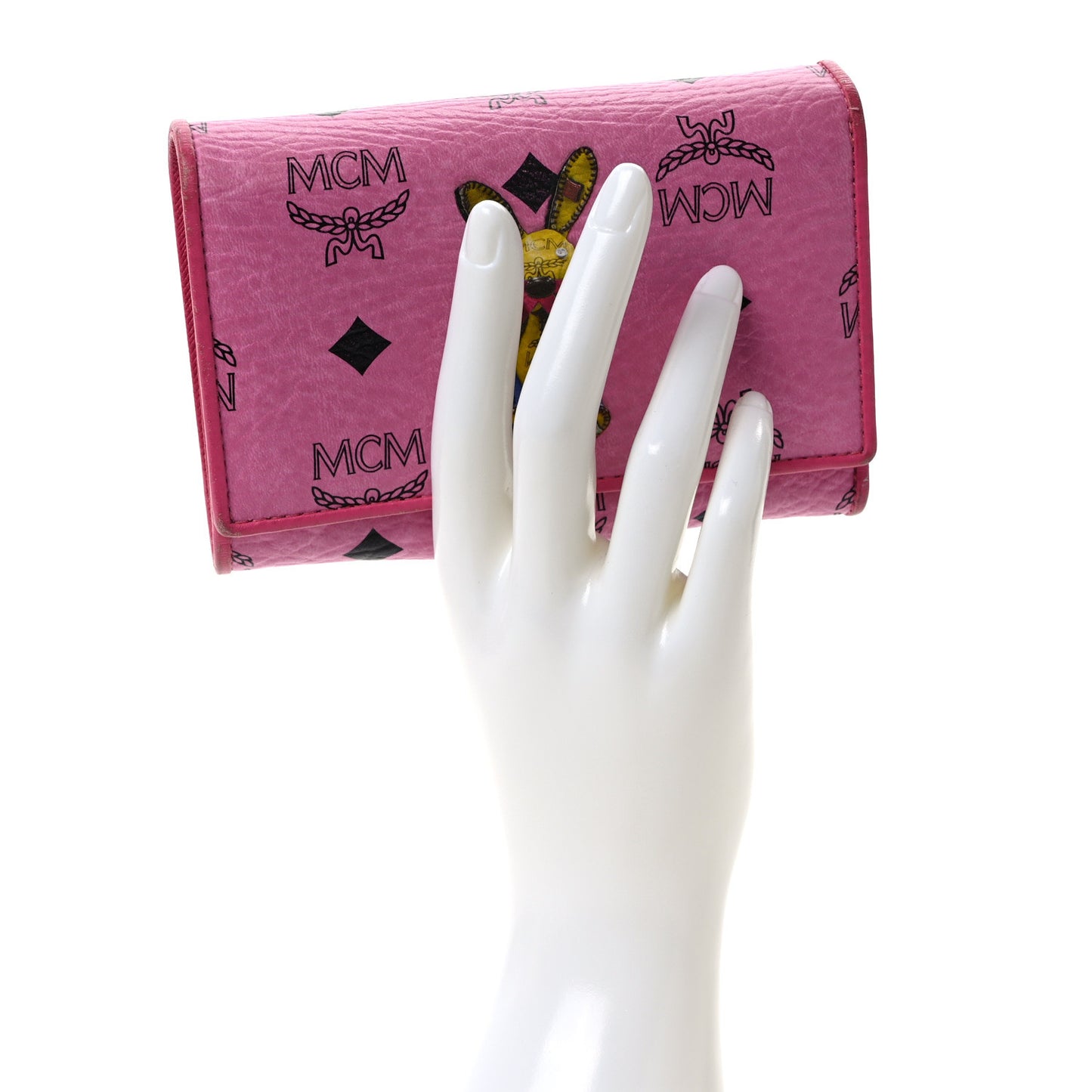 Visetos Rabbit Tri-Fold Wallet Pink