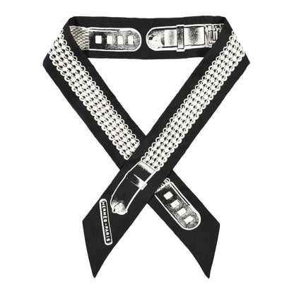 Hermes Silk Le Tresor De Medor Twilly Black White 1 of 3