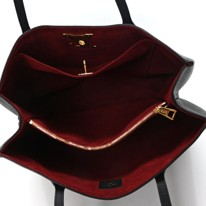 Louis Vuitton Grained Calfskin Lockme Shopper Black 5 of 10