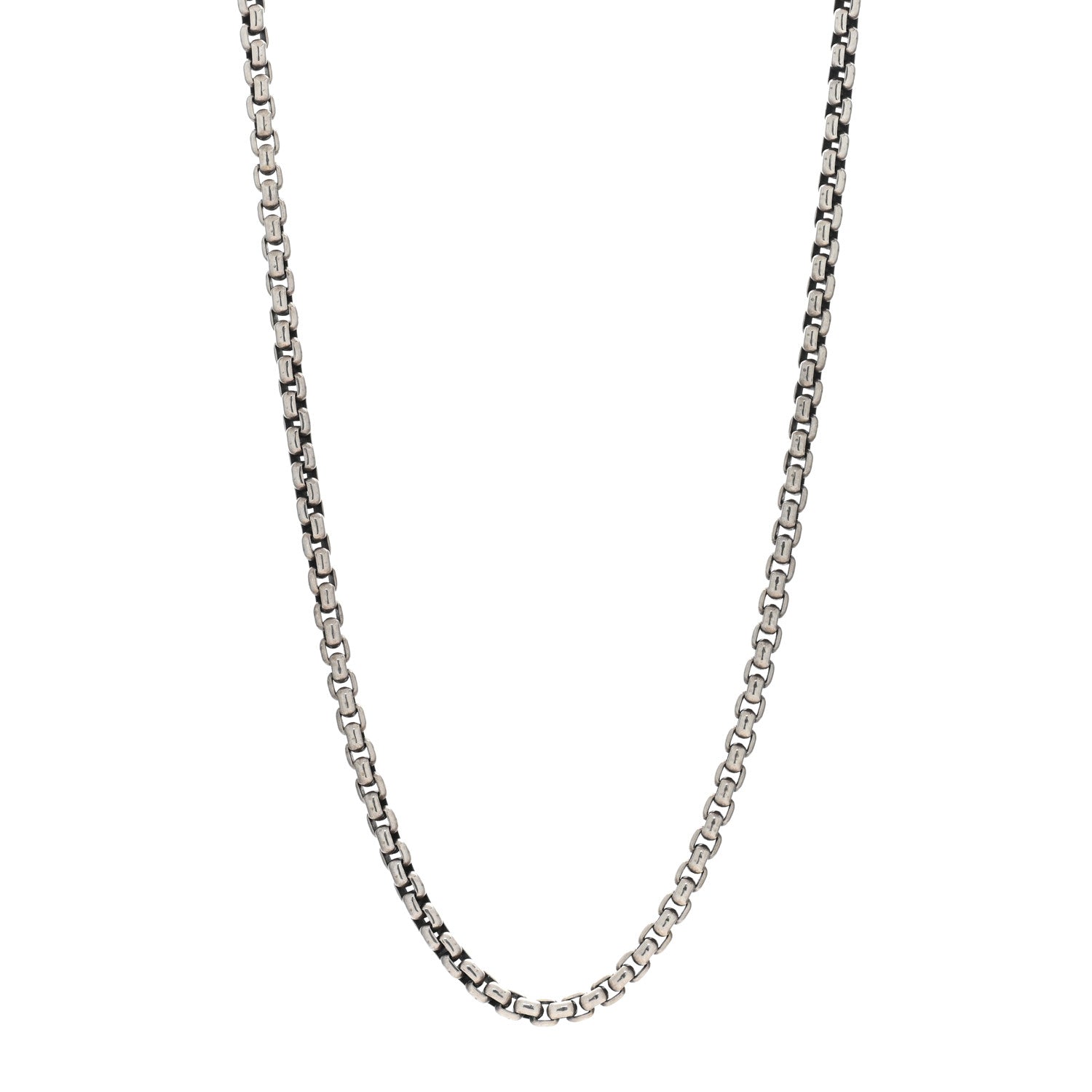 David Yurman Sterling Silver 2.7mm Small Box Chain Necklace 22" 1 of 4