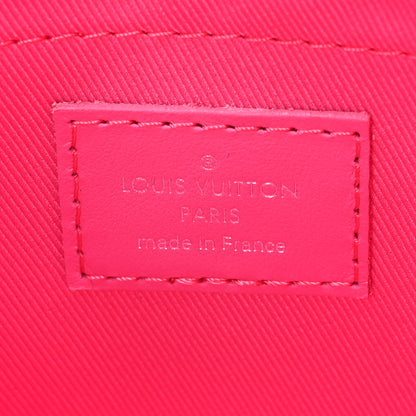 Louis Vuitton Monogram Macassar Pochette Voyage MM Fuchsia 6 of 7