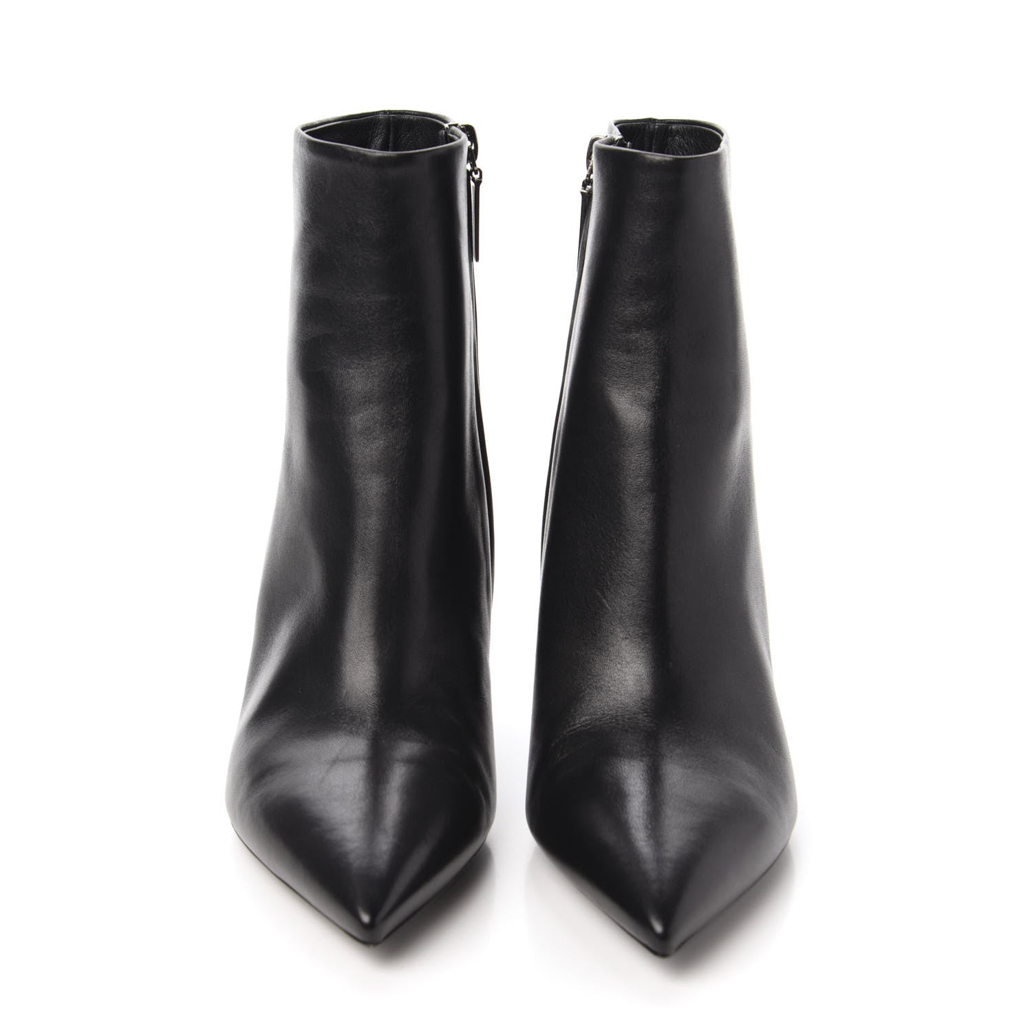 Saint Laurent Santiago Russo Kate 85 Zip Bootie 38 Black 2 of 9