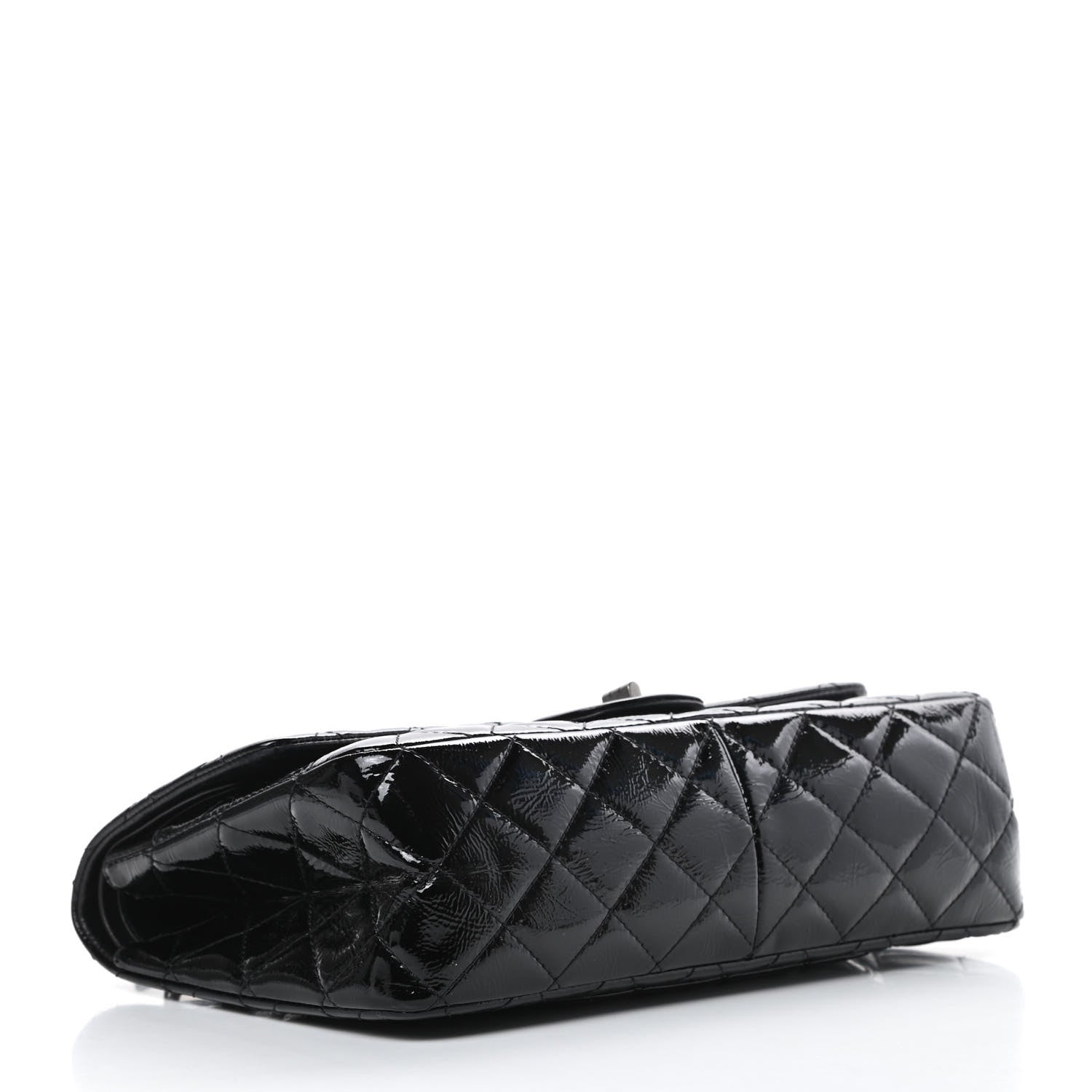 Chanel Distressed Patent Quilted 2.55 Reissue 227 Flap Black 4 of 18