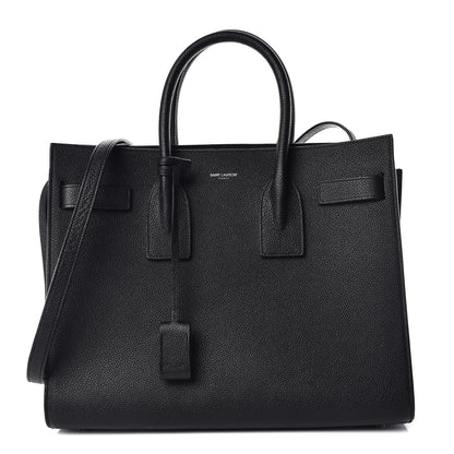 Saint Laurent Grained Calfskin Small Sac De Jour Black 1 of 17