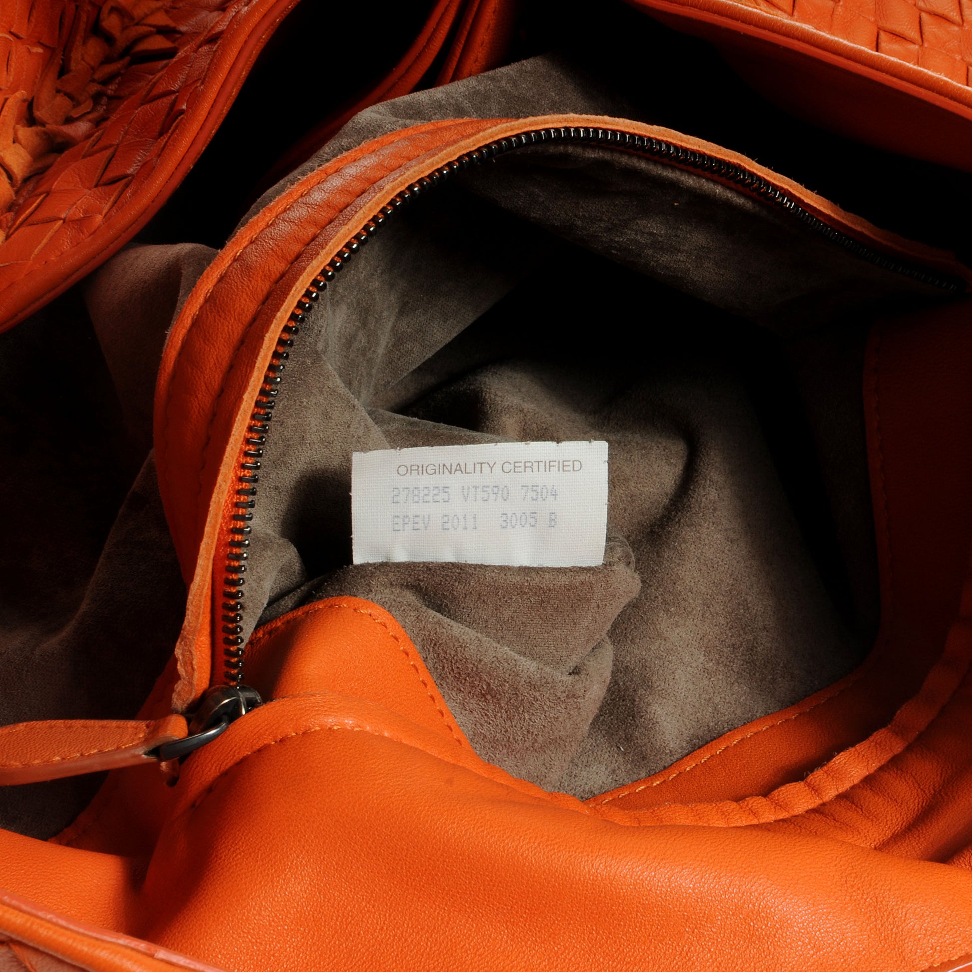 Bottega Veneta Nappa Intrecciato Large Franges Shoulder Bag Tangerine 7 of 8
