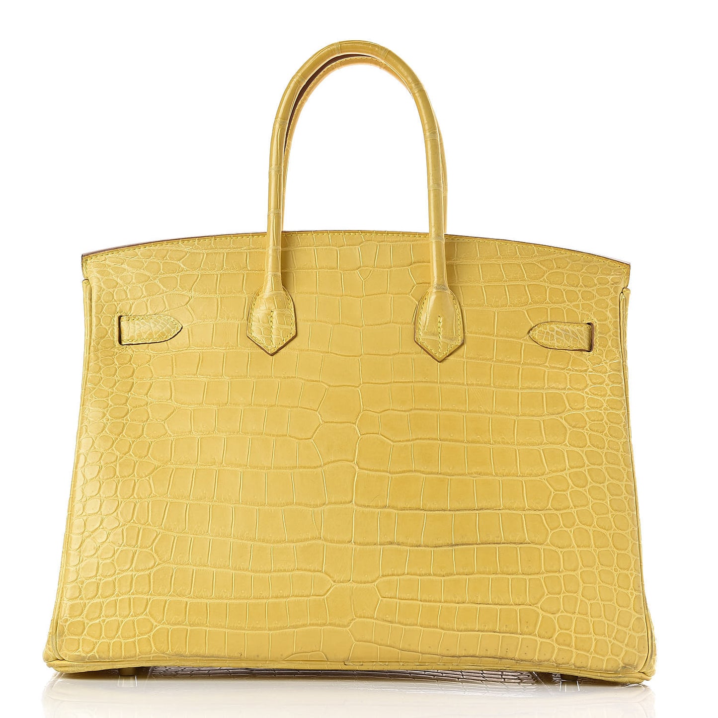 Matte Porosus Crocodile Birkin 35 Mimosa