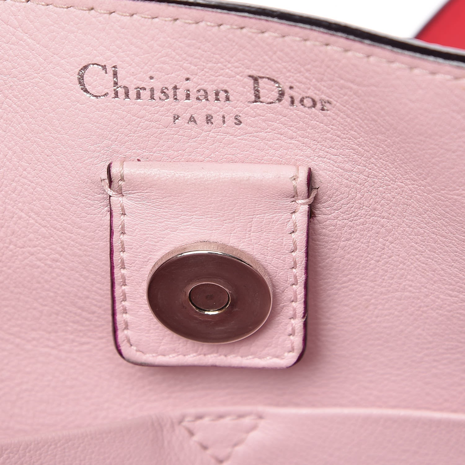 Christian Dior Bullcalf Large Diorissimo Tote Pink 11 of 14