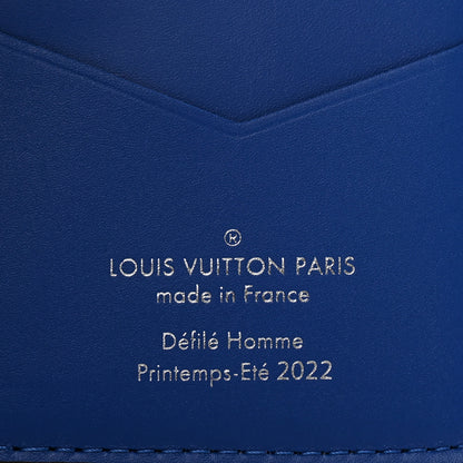 Louis Vuitton Taurillon Illusion Pocket Organizer Bleu Rose 6 of 7