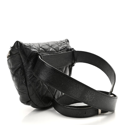 Chanel Grained Calfskin Quilted Waist Belt Bag Black 3 of 10