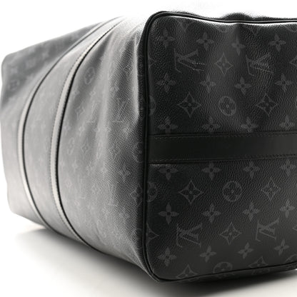 Louis Vuitton Monogram Eclipse Keepall Bandouliere 55 9 of 14