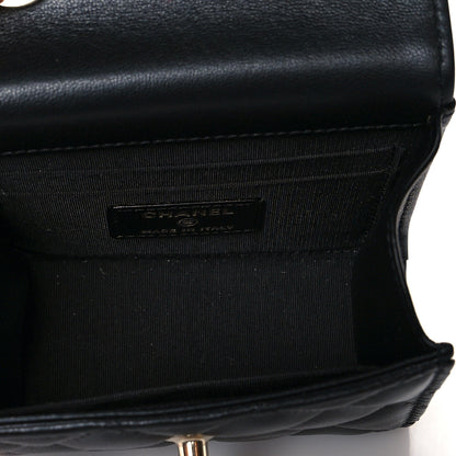 Chanel Lambskin Quilted Mini Trendy CC Chain Wallet Black 5 of 10