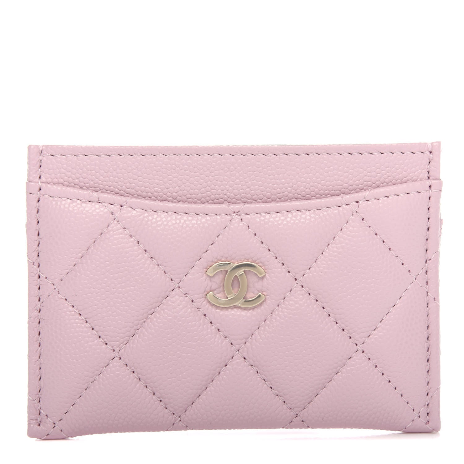 Chanel Caviar Quilted Card Holder Light Pink 1 of 9