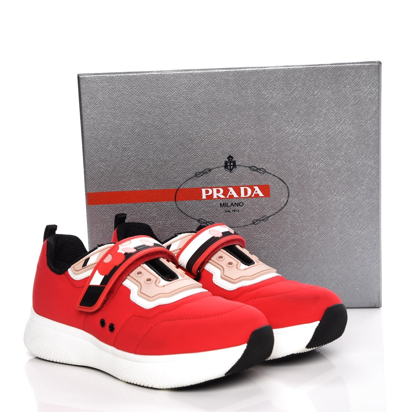 Neoprene Floral Sneakers 37 Lacca