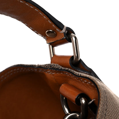 Burberry Canvas Mega Check Medium Ashby Hobo Saddle Brown 19 of 20