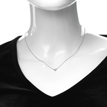 Tiffany Sterling Silver Diamond .07ct Elsa Peretti Diamonds by the Yard Pendant Necklace 2 of 6