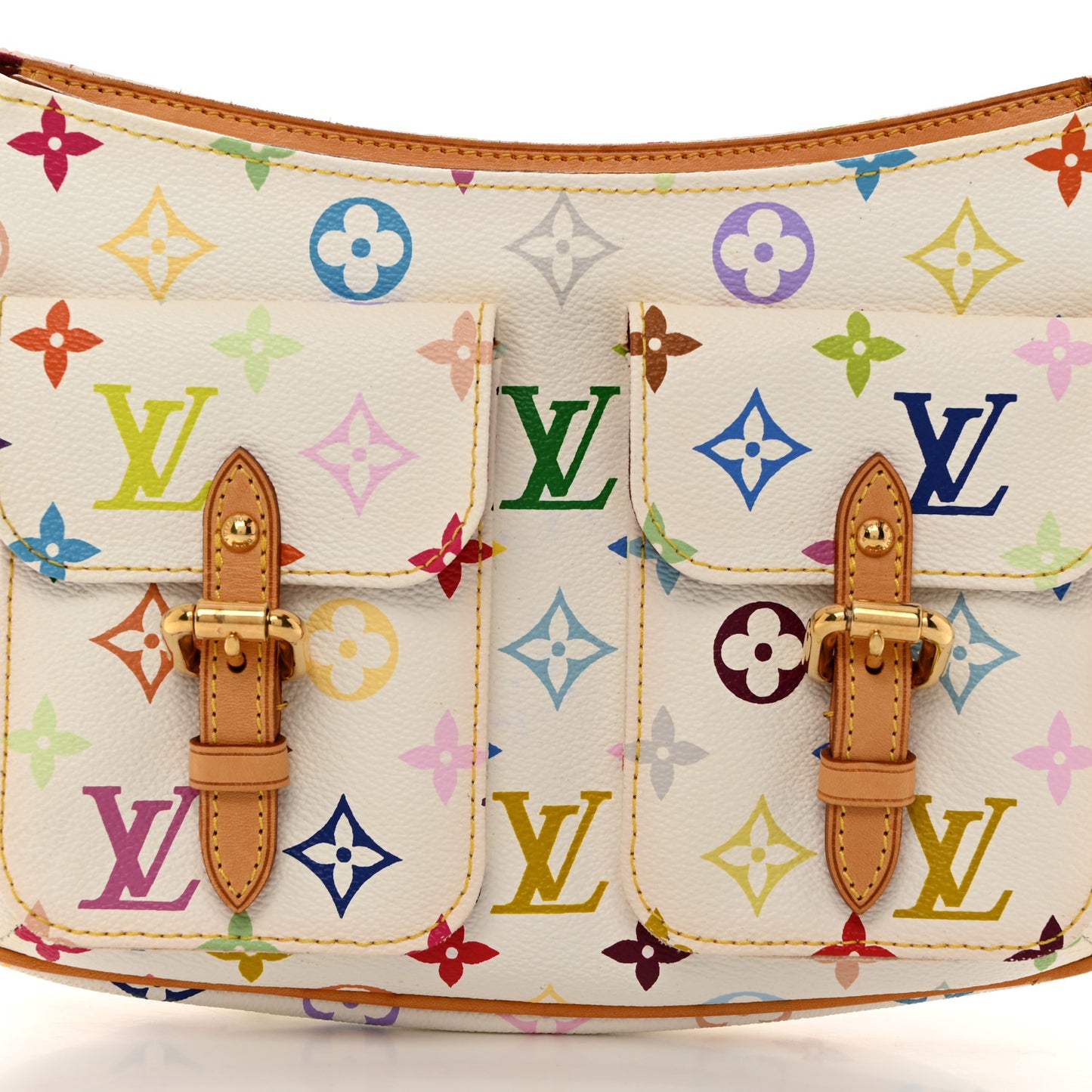 LOUIS VUITTON Monogram Multicolor Lodge PM White