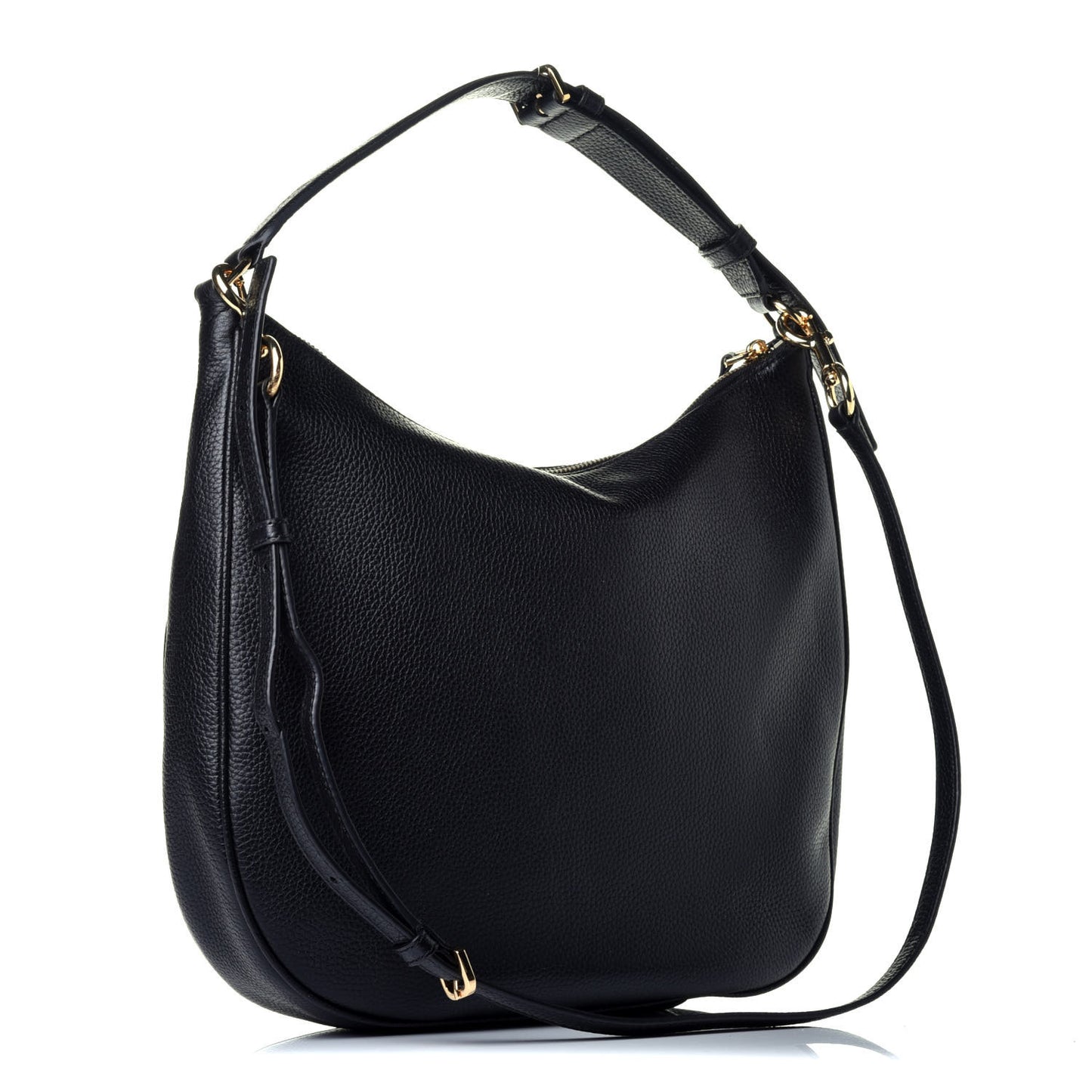 Calfskin Empire City Hobo Black