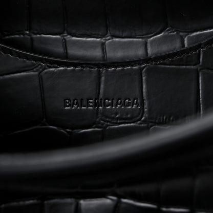 Balenciaga Semi Shiny Calfskin Crocodile Embossed Neo Classic Black Hardware S City Black 6 of 13