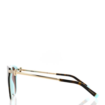 Tiffany Acetate Metal Crystal TF 4193-B Sunglasses Black Blue 3 of 7