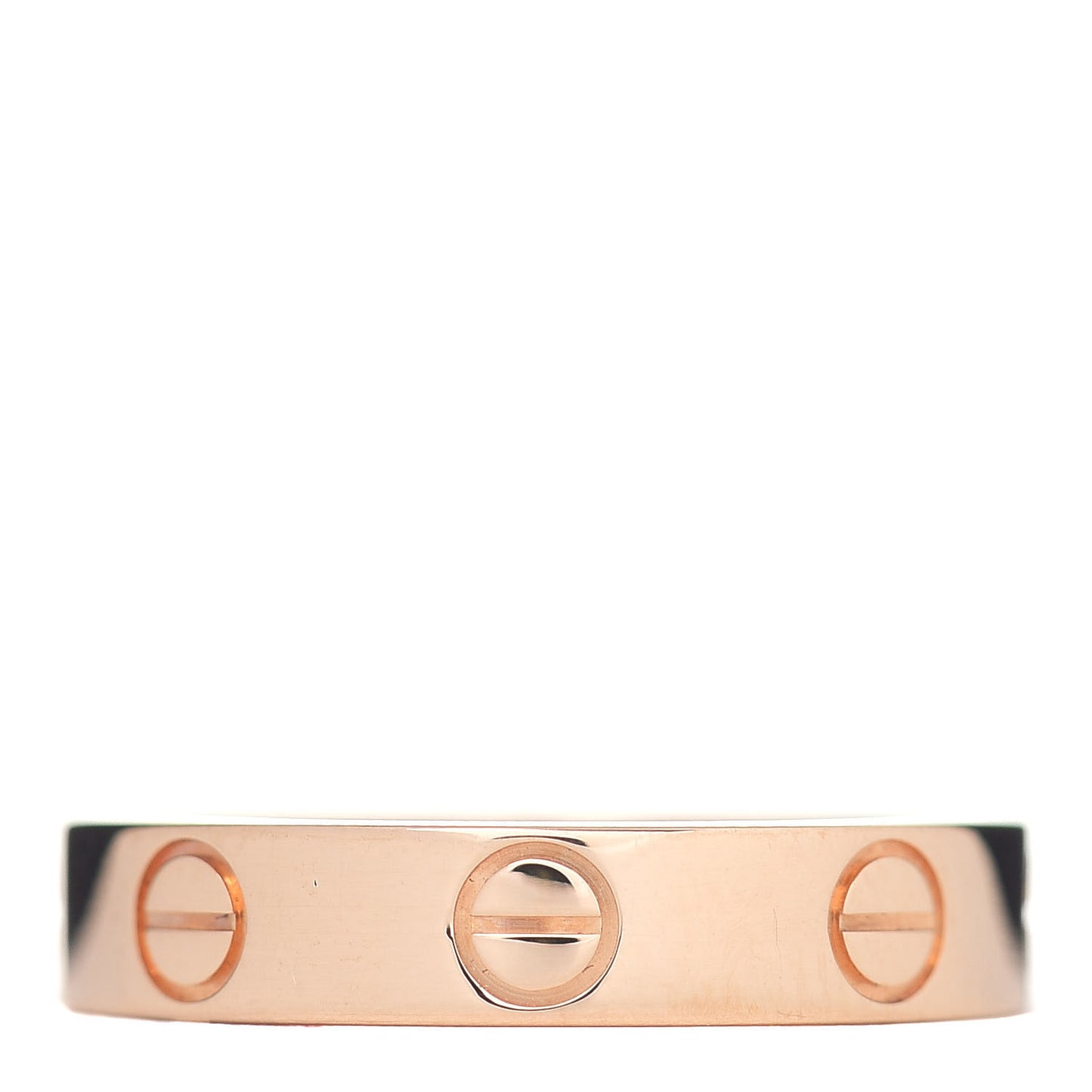 18K Pink Gold 3.5mm LOVE Wedding Band Ring 48 4.5