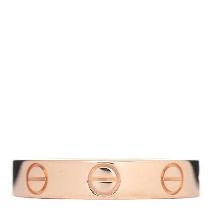 Cartier 18K Pink Gold 3.5mm LOVE Wedding Band Ring 48 4.5 3 of 4