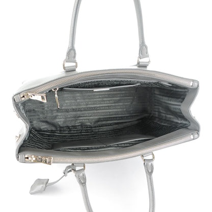 Prada Saffiano Large Galleria Double Zip Tote Marmo 6 of 9