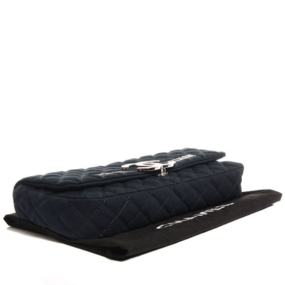 Chanel Canvas Quilted CC Cruise East West Flap Clutch Black 4 of 8