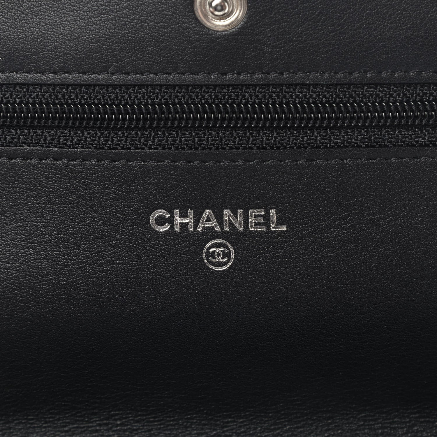 Chanel Aged Calfskin Reissue Wallet On Chain WOC Black 7 of 11