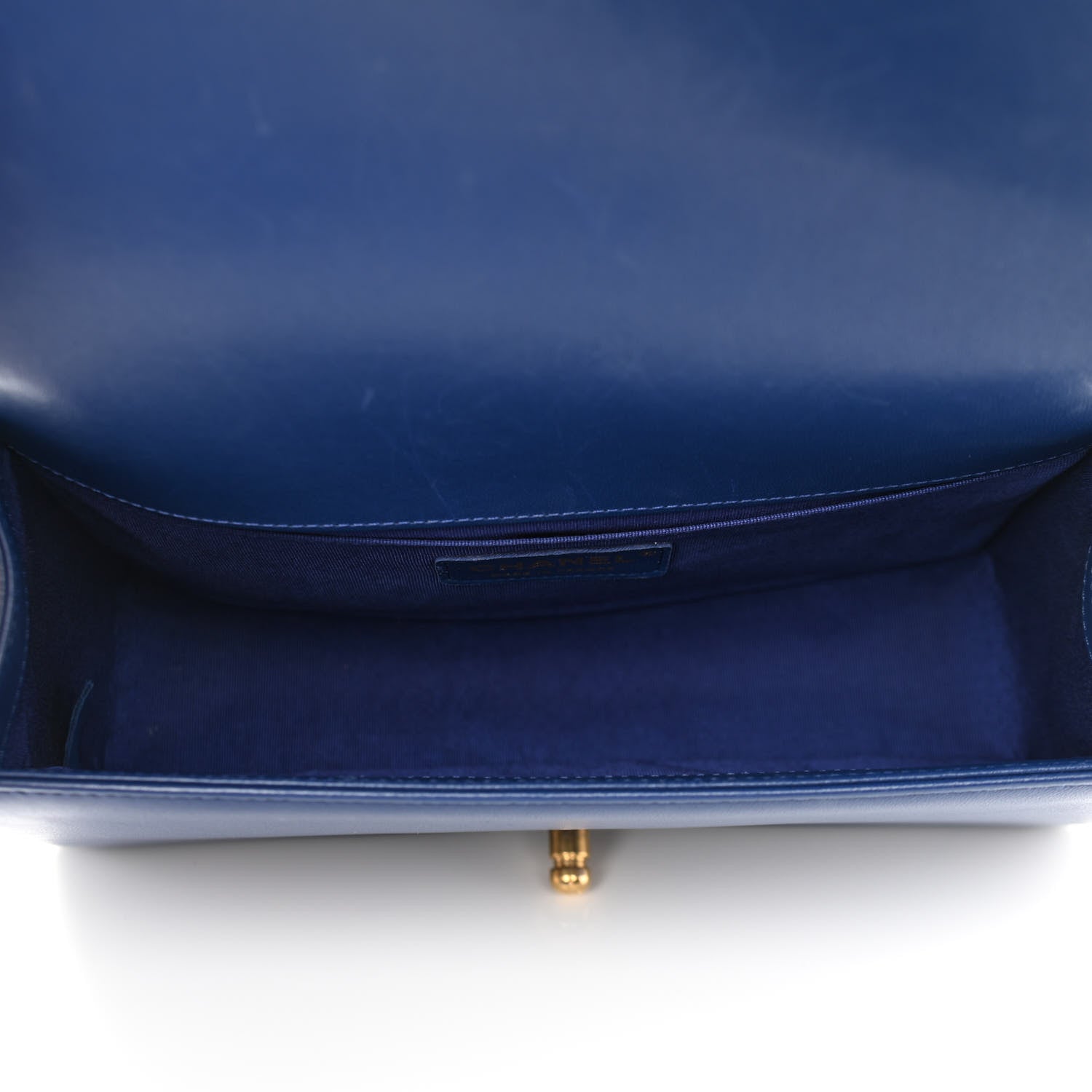 Chanel Lambskin Quilted Medium Boy Flap Blue 5 of 12