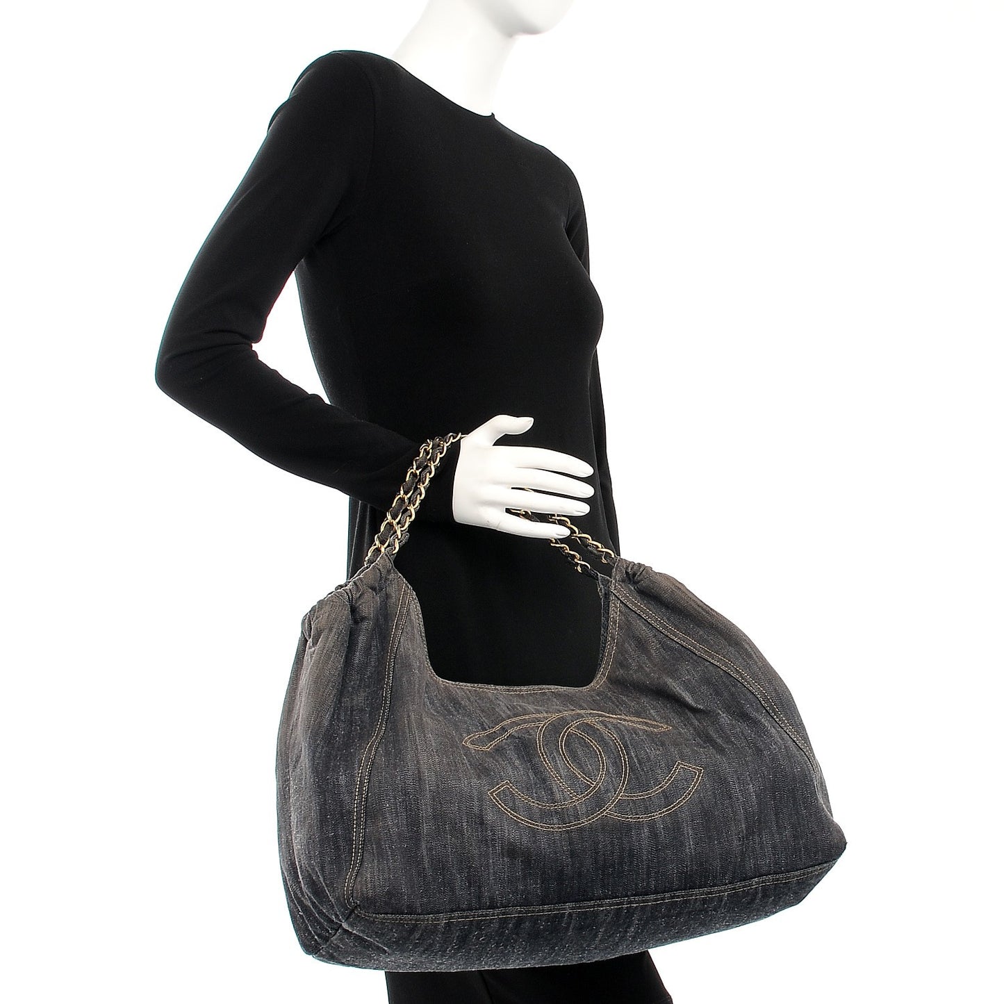 Denim XL Coco Cabas Tote Blue