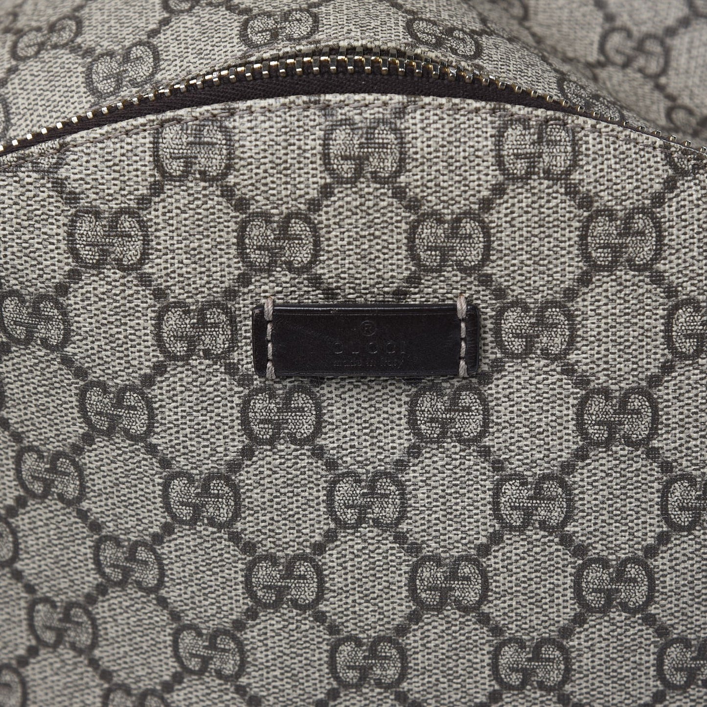 GG Supreme Monogram Medium Backpack Black