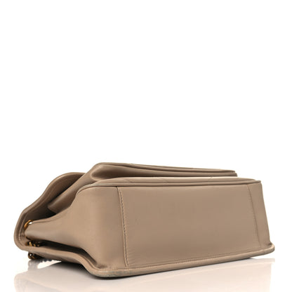 Saint Laurent Lambskin Matelasse Monogram Medium Niki Chain Satchel Dark Beige 4 of 11