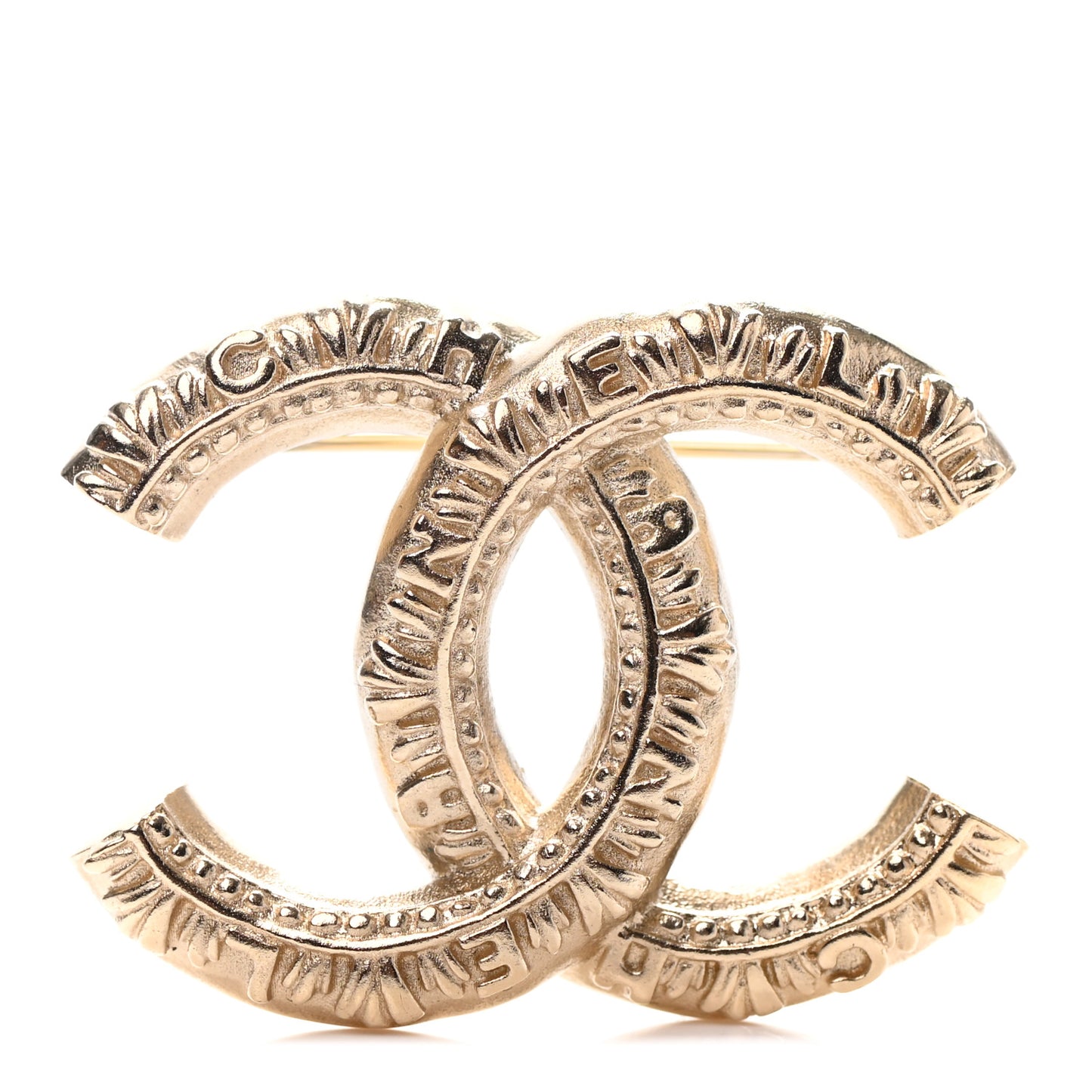 CC Logo Brooch Gold