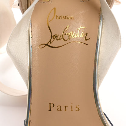 Christian Louboutin PVC Specchio Nappa Laser Barbarissima Sandals 36.5 Nude 7 of 12