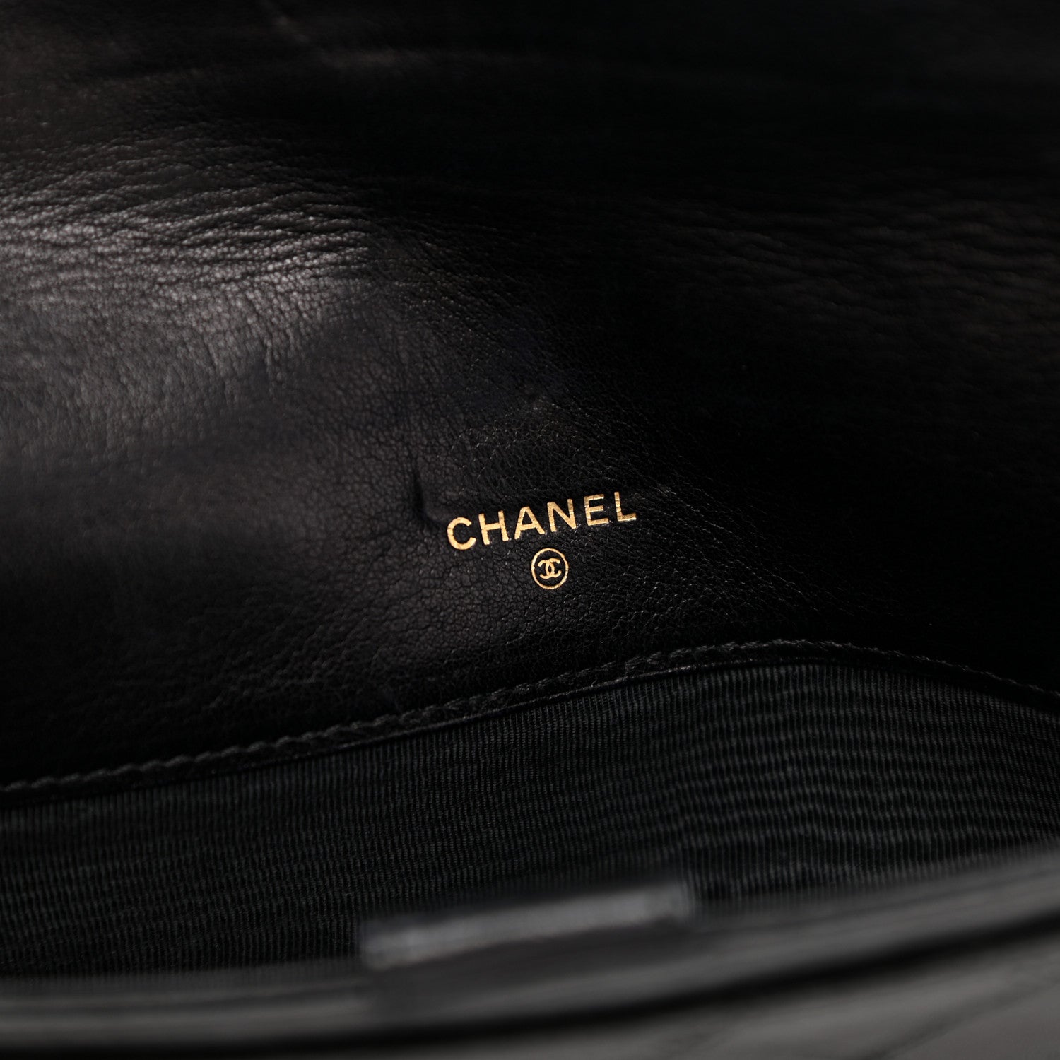 Chanel Lambskin Diamond Stitched Envelope Long Flap Wallet Black 6 of 8