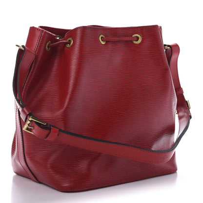 Louis Vuitton Epi Petit Noe Castillan Red 3 of 13