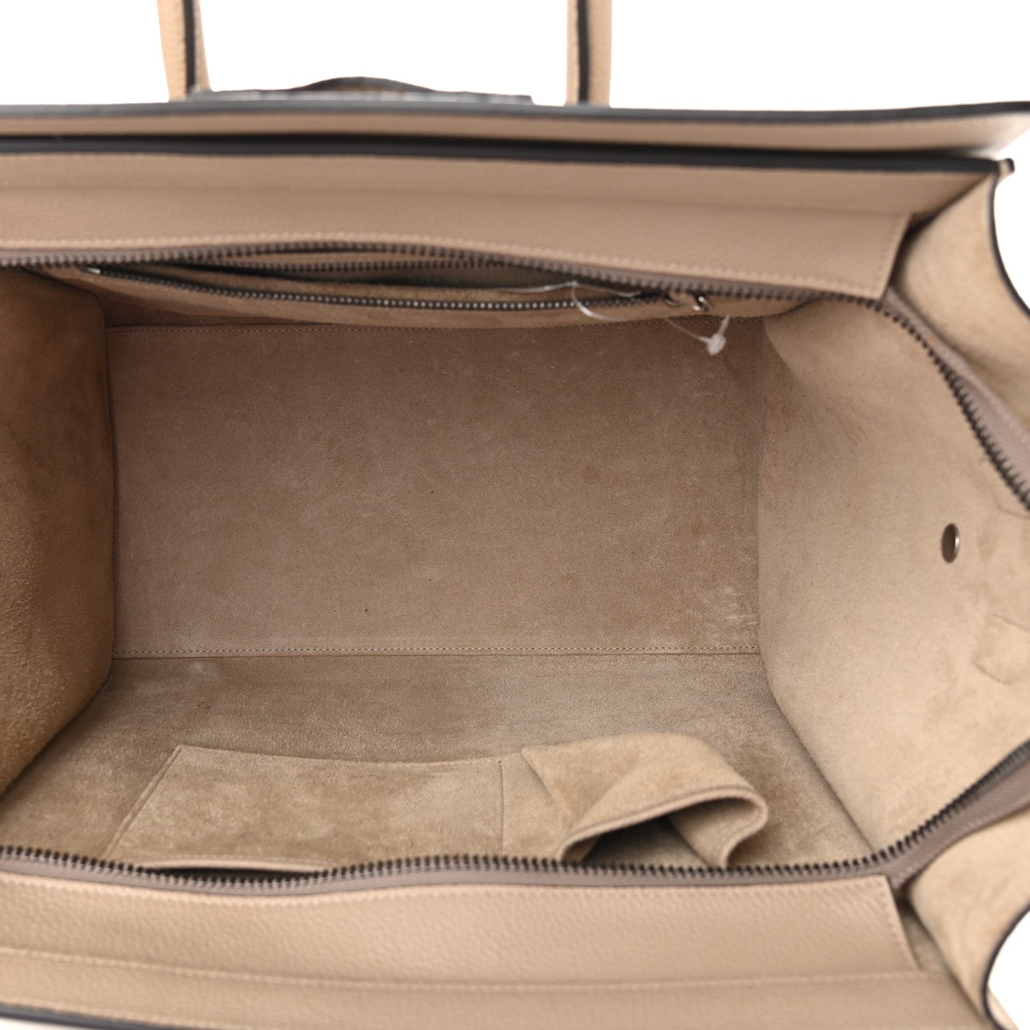 Celine Drummed Calfskin Mini Luggage Dune 4 of 7