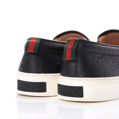 Gucci Guccissima Dublin Slip On Sneakers 38 Black 12 of 14