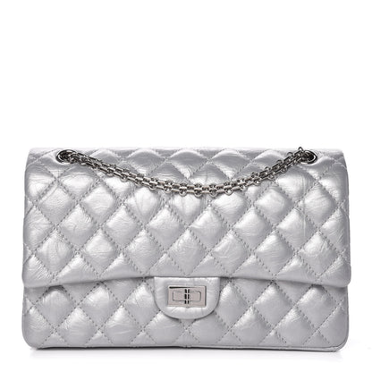 Chanel Metallic Aged Calfskin Quilted 2.55 Reissue 226 Flap Silver 1 of 11