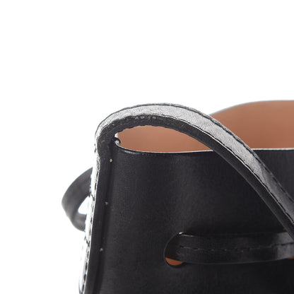 Mansur Gavriel Vegetable Tanned Calfskin Mini Mini Bucket Bag Black Ballerina 11 of 14